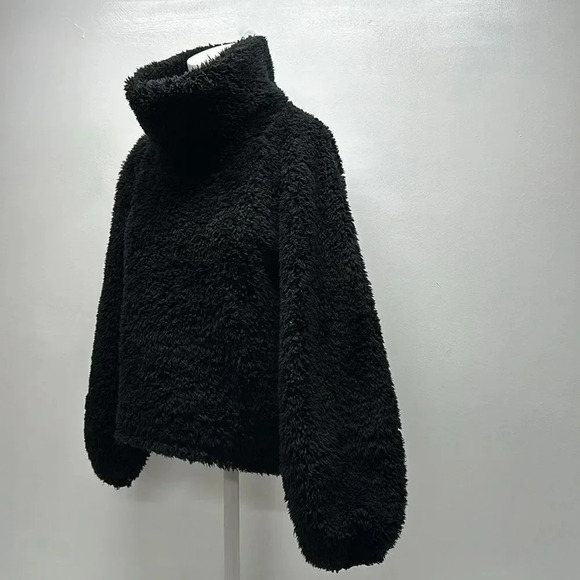 Lululemon Warmth Restore Sherpa Pullover Teddy Bear Jacket Black Size XS Small - Picture 12 of 14